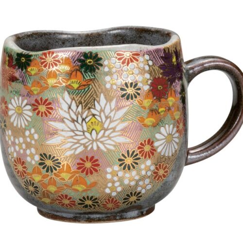 【九谷燒】馬克杯 金花詰