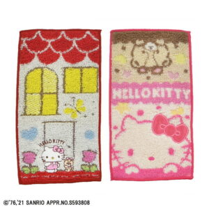 Hello Kitty 迷你毛巾 Welcome Kitty 2枚組