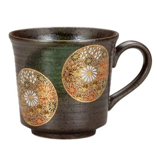 【九谷燒】馬克杯 金花詰