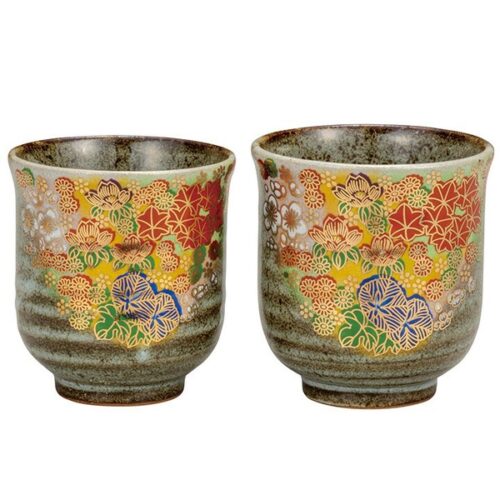 【九谷燒】茶杯組 春夏秋冬 (一套2隻)