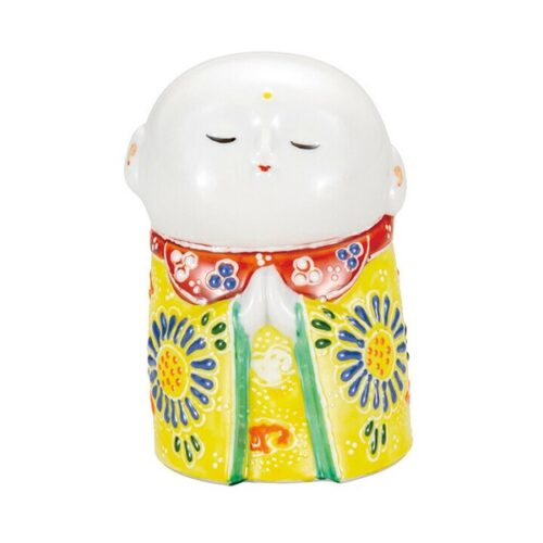 【九谷燒】福地藏 黃盛　※九谷燒ひわ盛技法