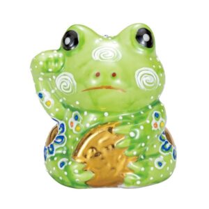 【九谷燒】青蛙　※九谷燒ひわ盛技法