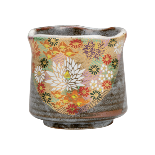 【九谷燒】茶杯 金花詰