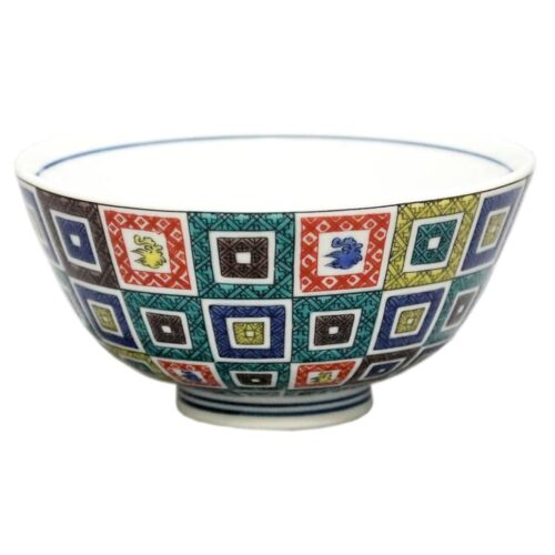 【九谷燒】飯碗 石板紋